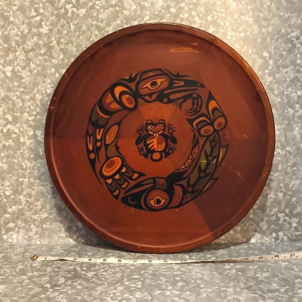 Handcrafted "Raven and the Salmon" by Panorama.